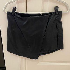 Leather Envelope Shorts